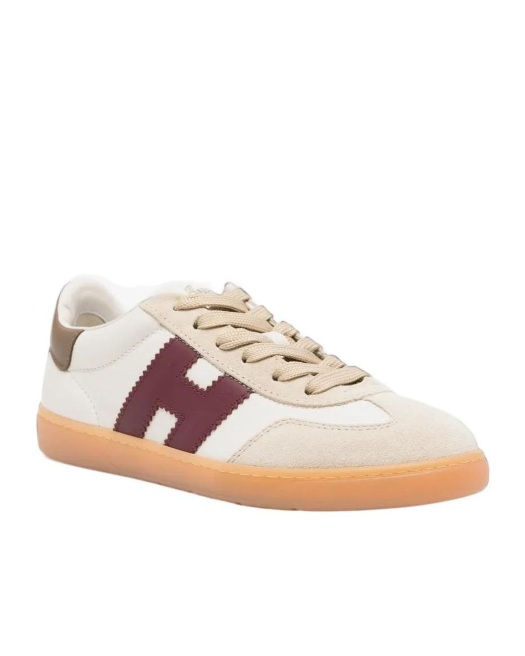 Hogan Pink Logo-Patch Panelled Sneakers
