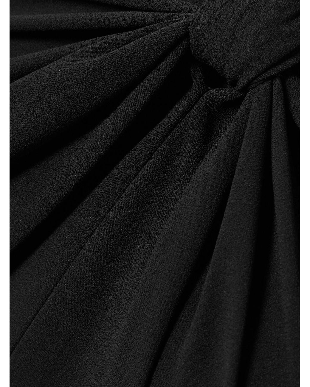 Alex Perry Black Crepe Halterneck Gown