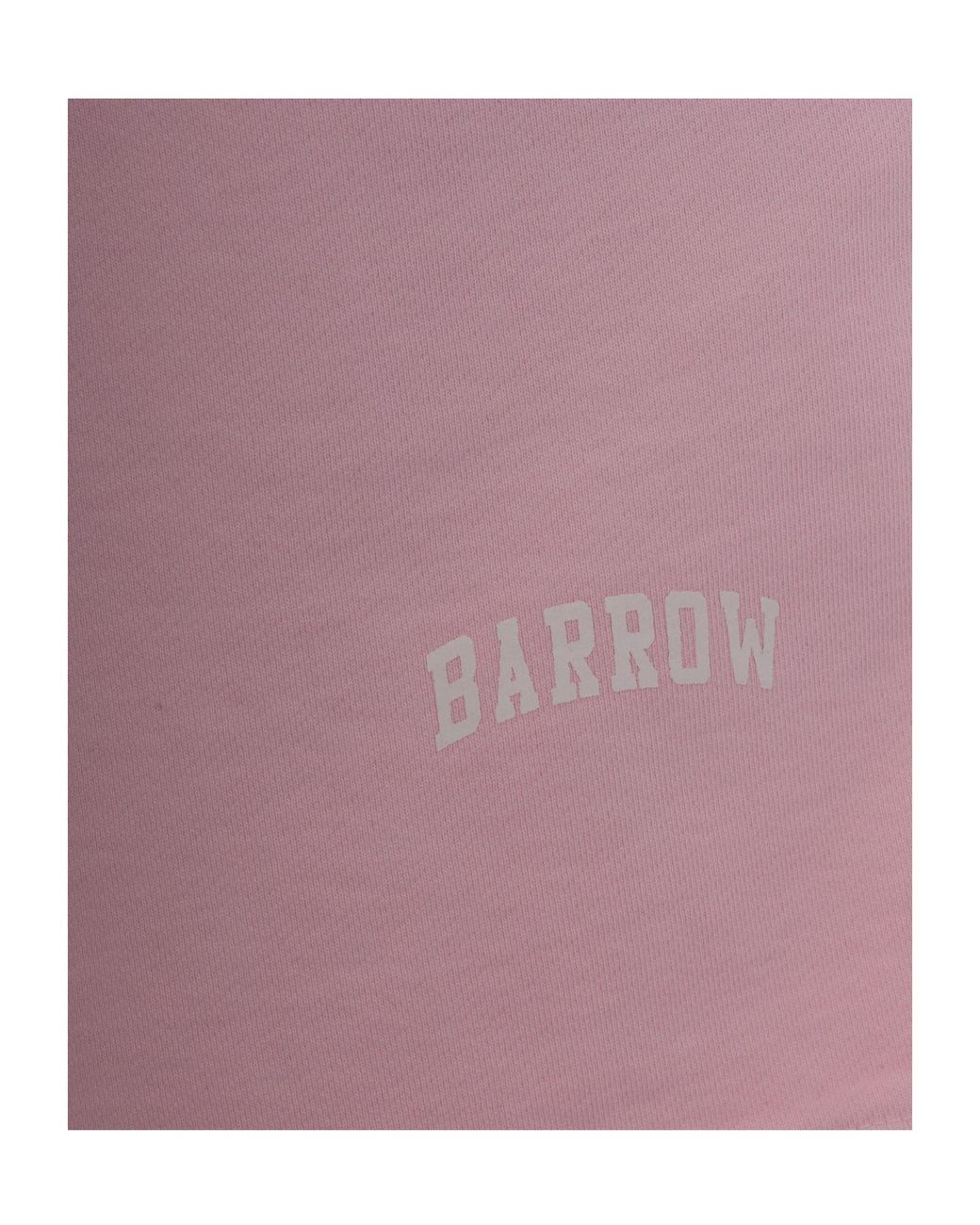 Barrow Pink Logo Printed Bermuda Shorts for men