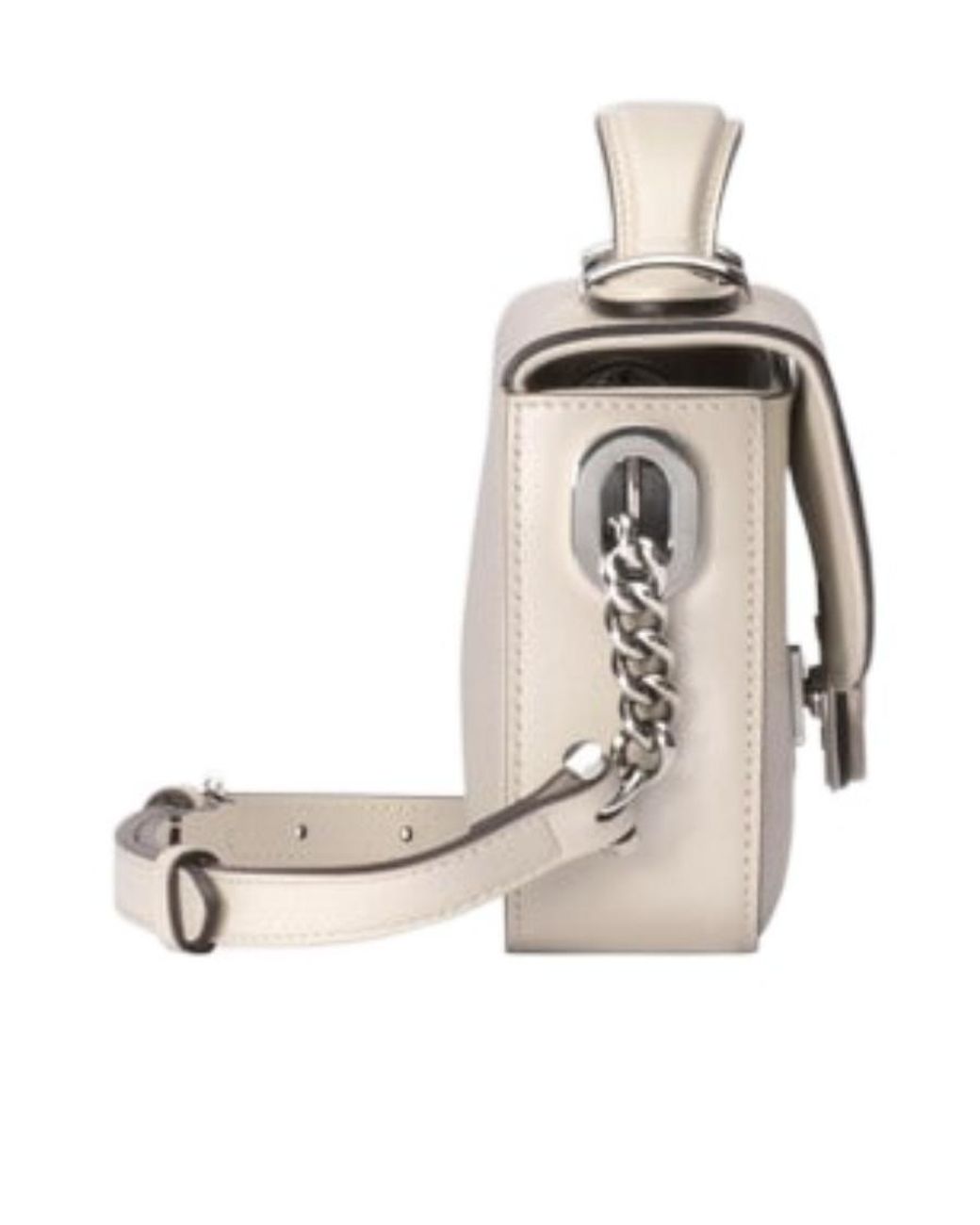 Gucci Natural Double G Logo Mini Shoulder Bag
