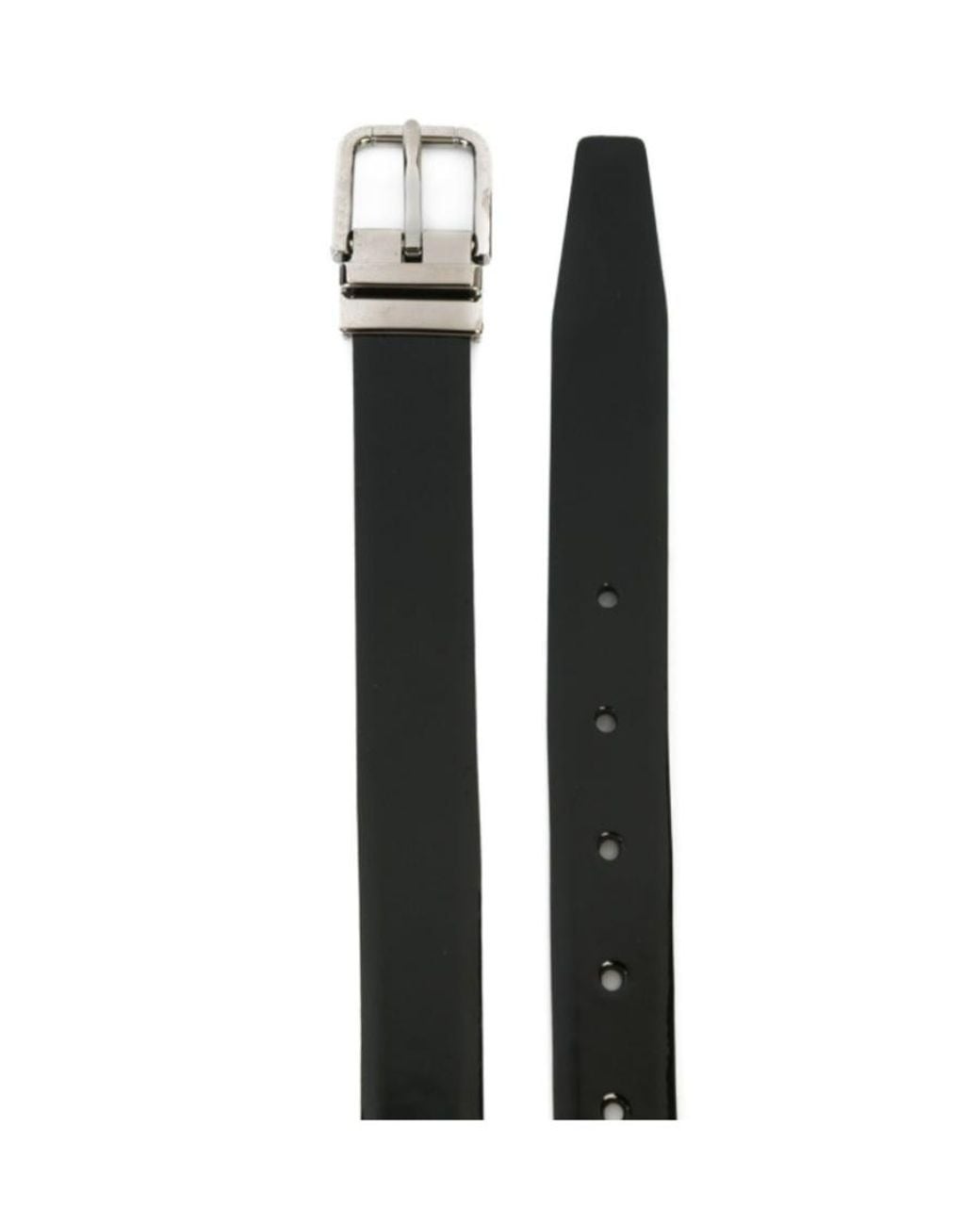 Dolce & Gabbana White Metal Buckle Belt for men