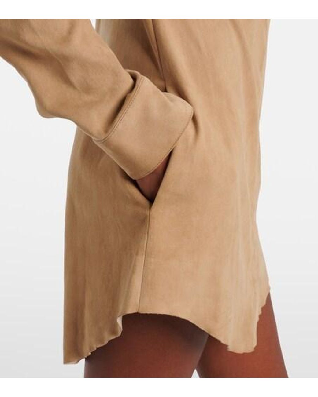 Stouls Natural Geraldine Suede Shirt Dress