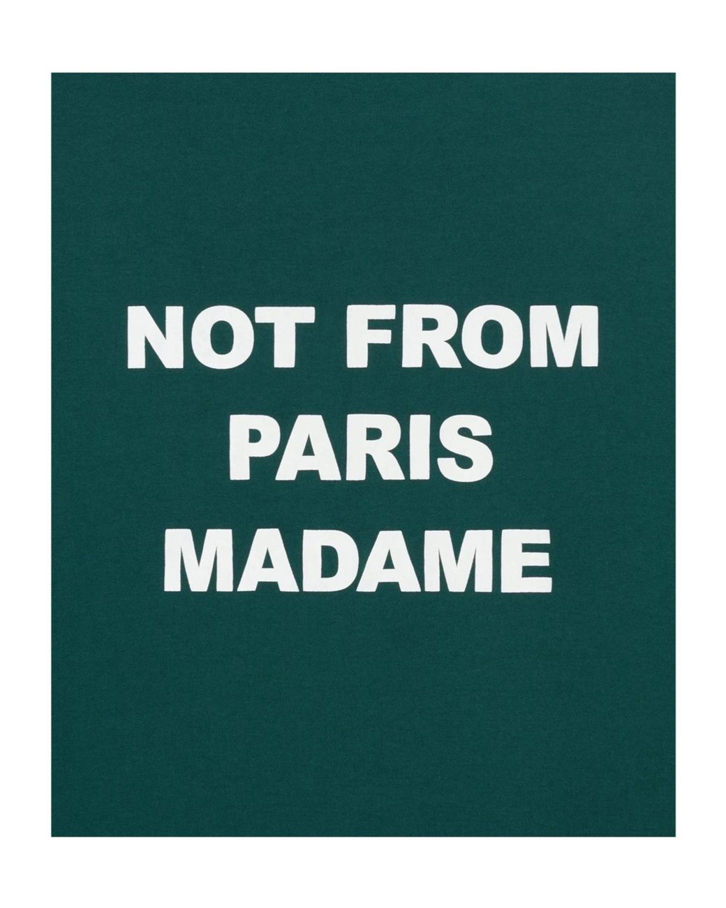 Drole de Monsieur Green Drôle De Monsieur Slogan Print T-Shirt for men