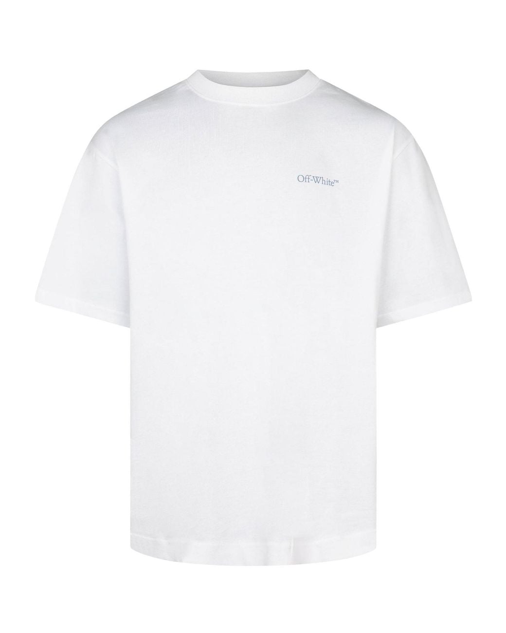 Off-White c/o Virgil Abloh White Round-Neck Short-Sleeved Shirt for men