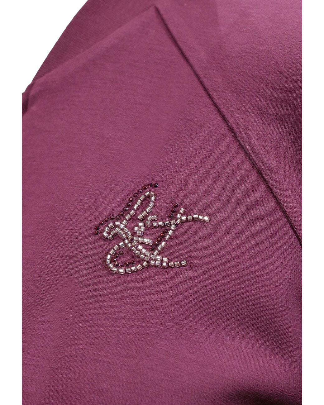 Liu Jo Purple Full-Zip Sweatshirt
