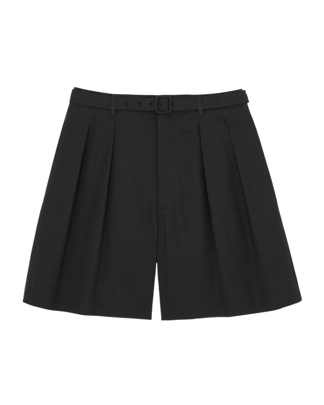 Saint Laurent Black Cotton Bermuda Shorts for men