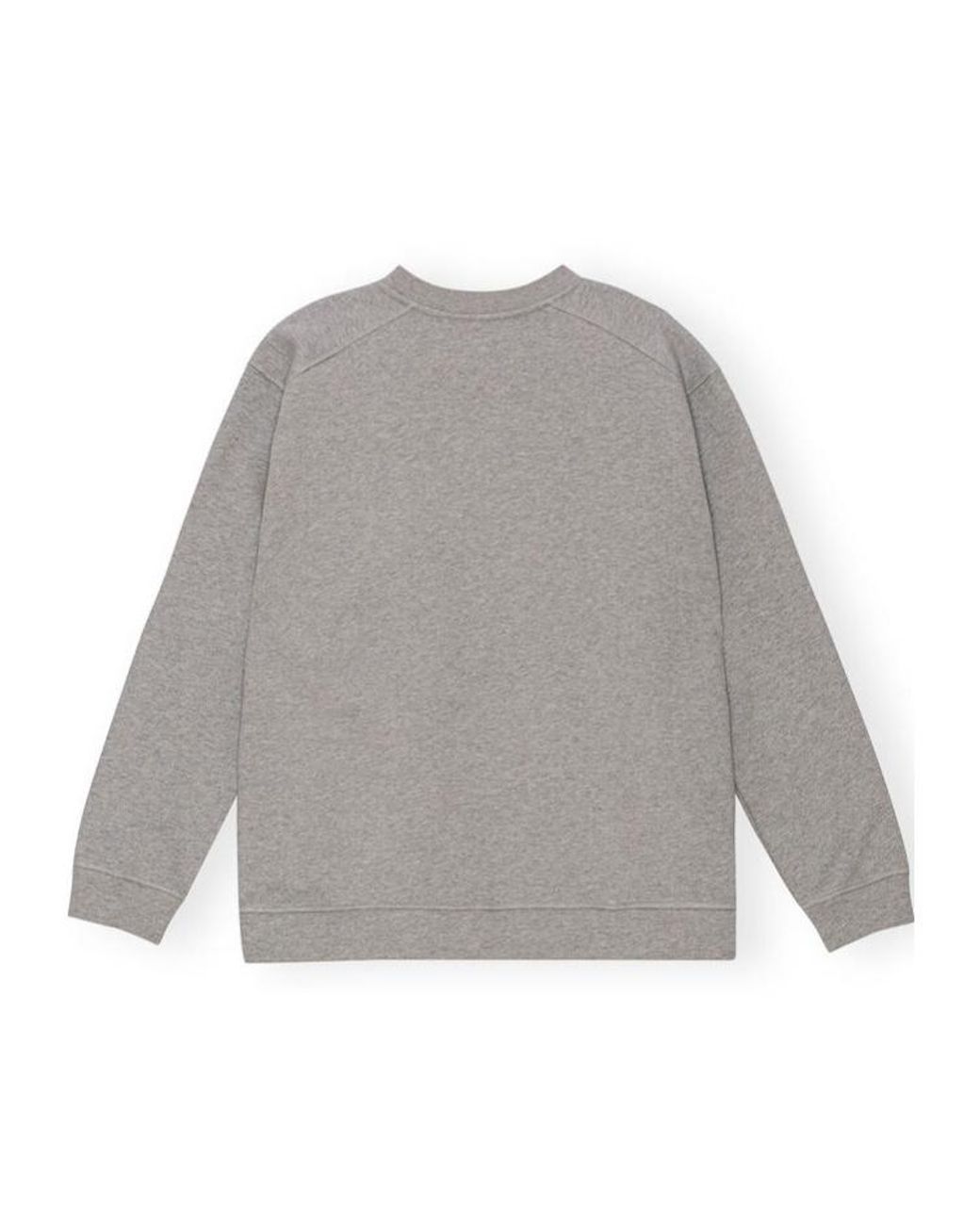 Ganni Gray Fleece Sweatshirt