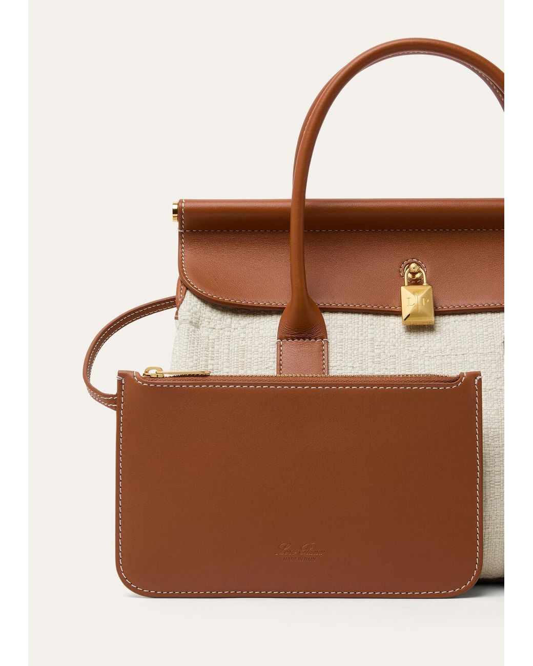 Loro Piana Brown Loom L25 Shoulder Bag