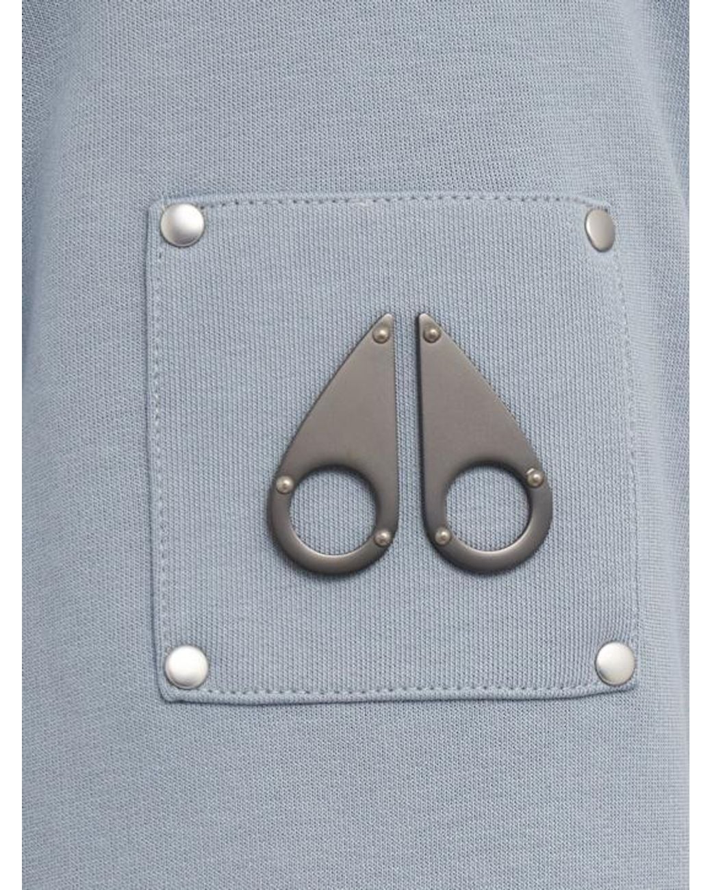 Moose Knuckles Blue Wear Hooded Sweatshirts On Both Sides for men