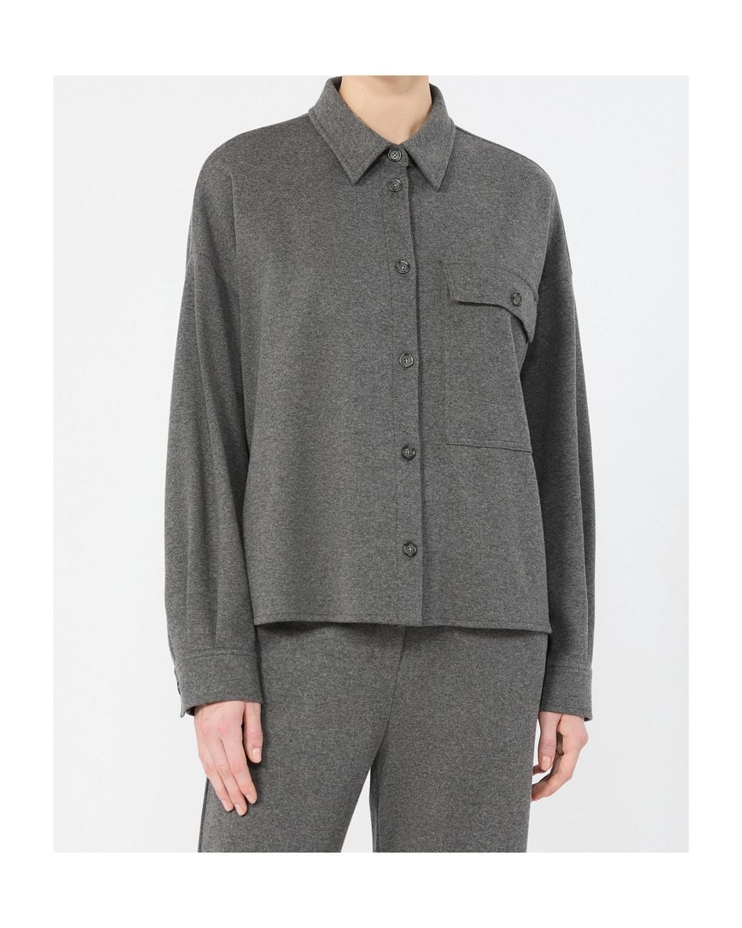 Weekend by Maxmara Gray Wkdagiate Micro Jacquard Jersey Jacket