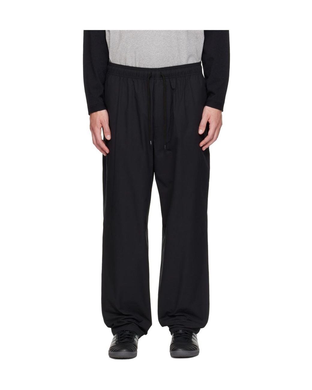 (w)taps Black Ripstop Track Pants for men