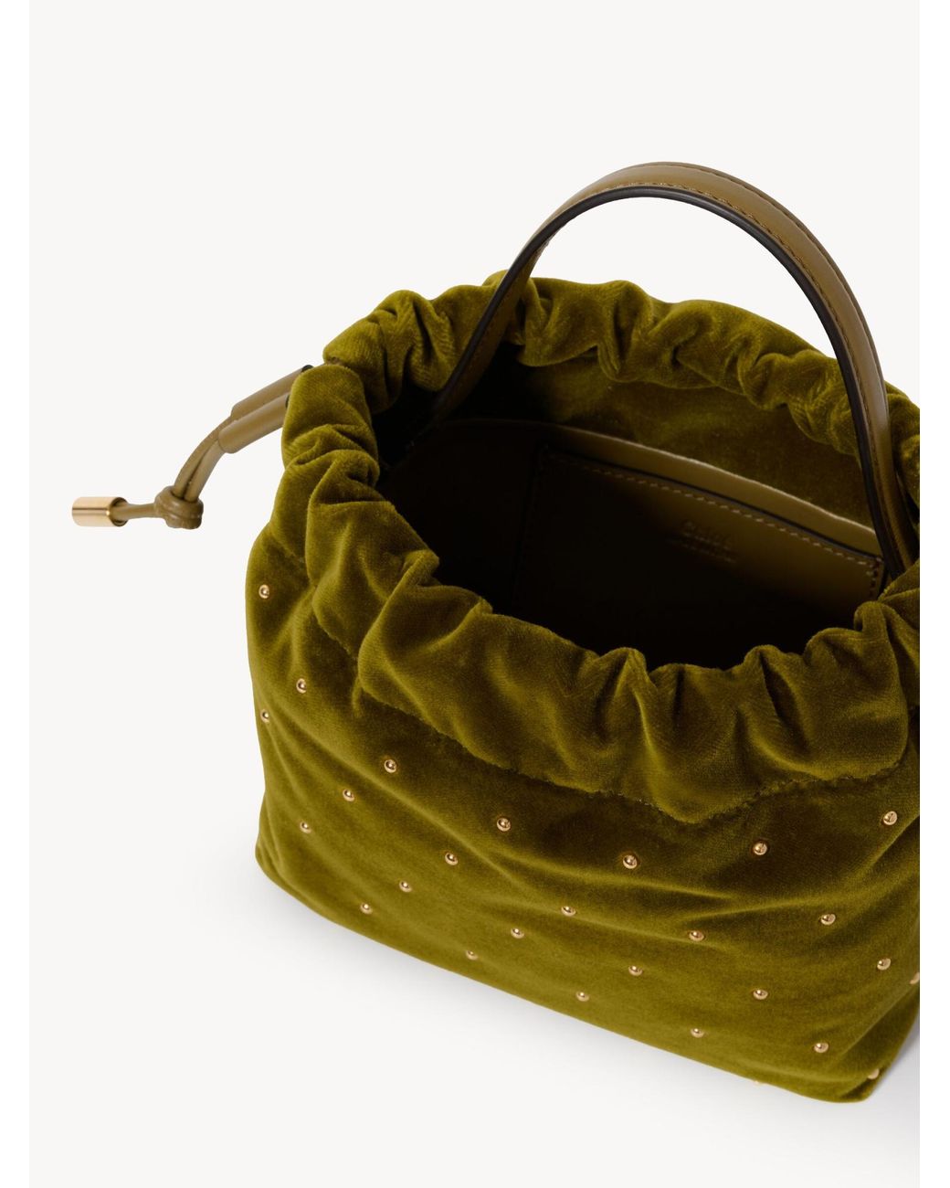 Chloé Green Mini Chloé Icons Shoulder Bag With Chain