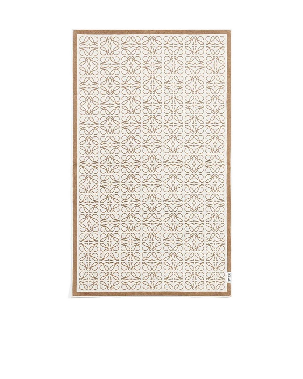 Loewe White Anagram Towel