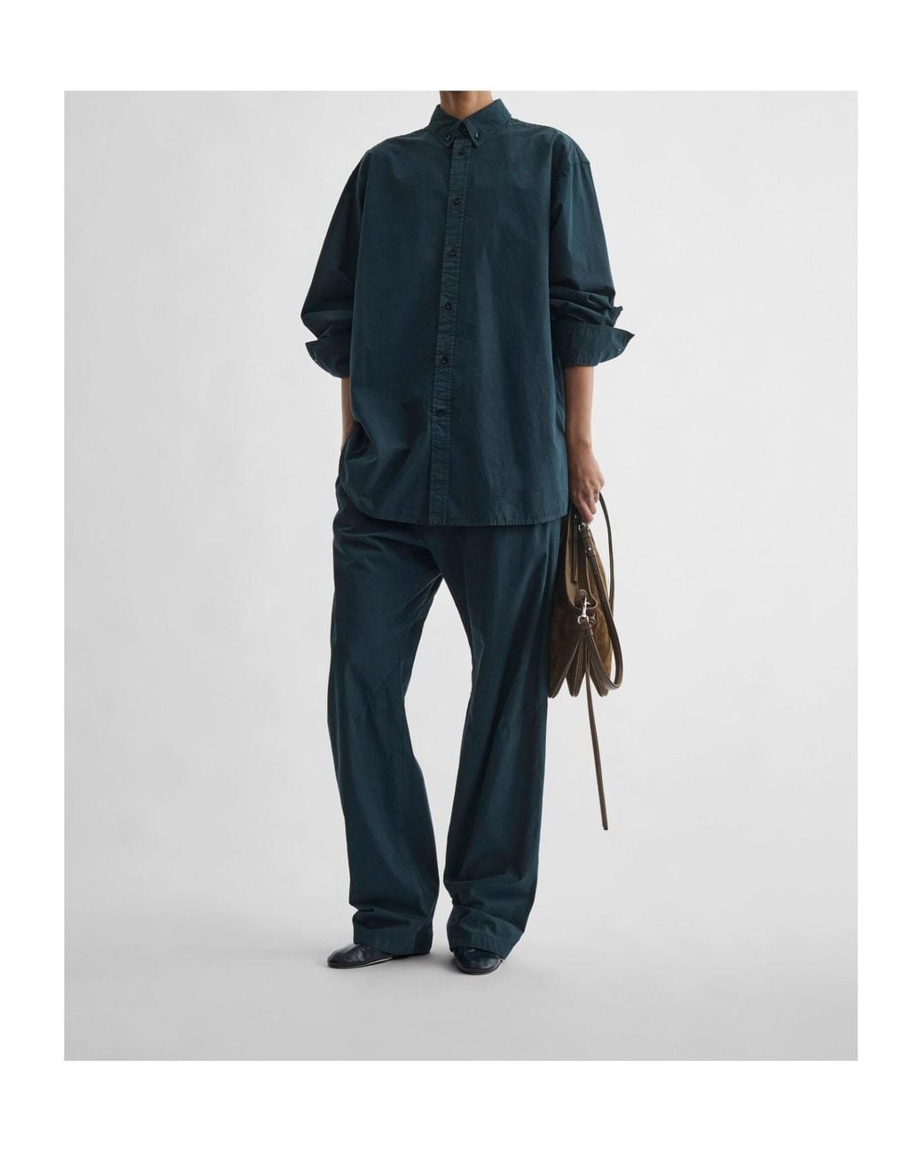 Phoebe Philo Blue Button-Down Collar Shirt