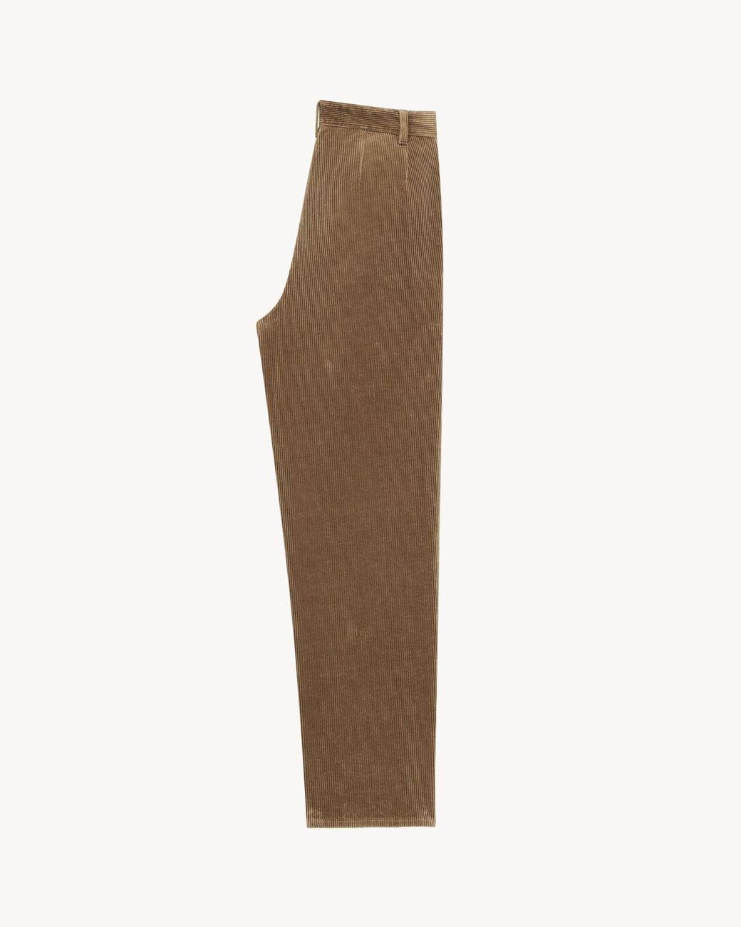 Saint Laurent Brown Wide Leg Corduroy Trousers for men