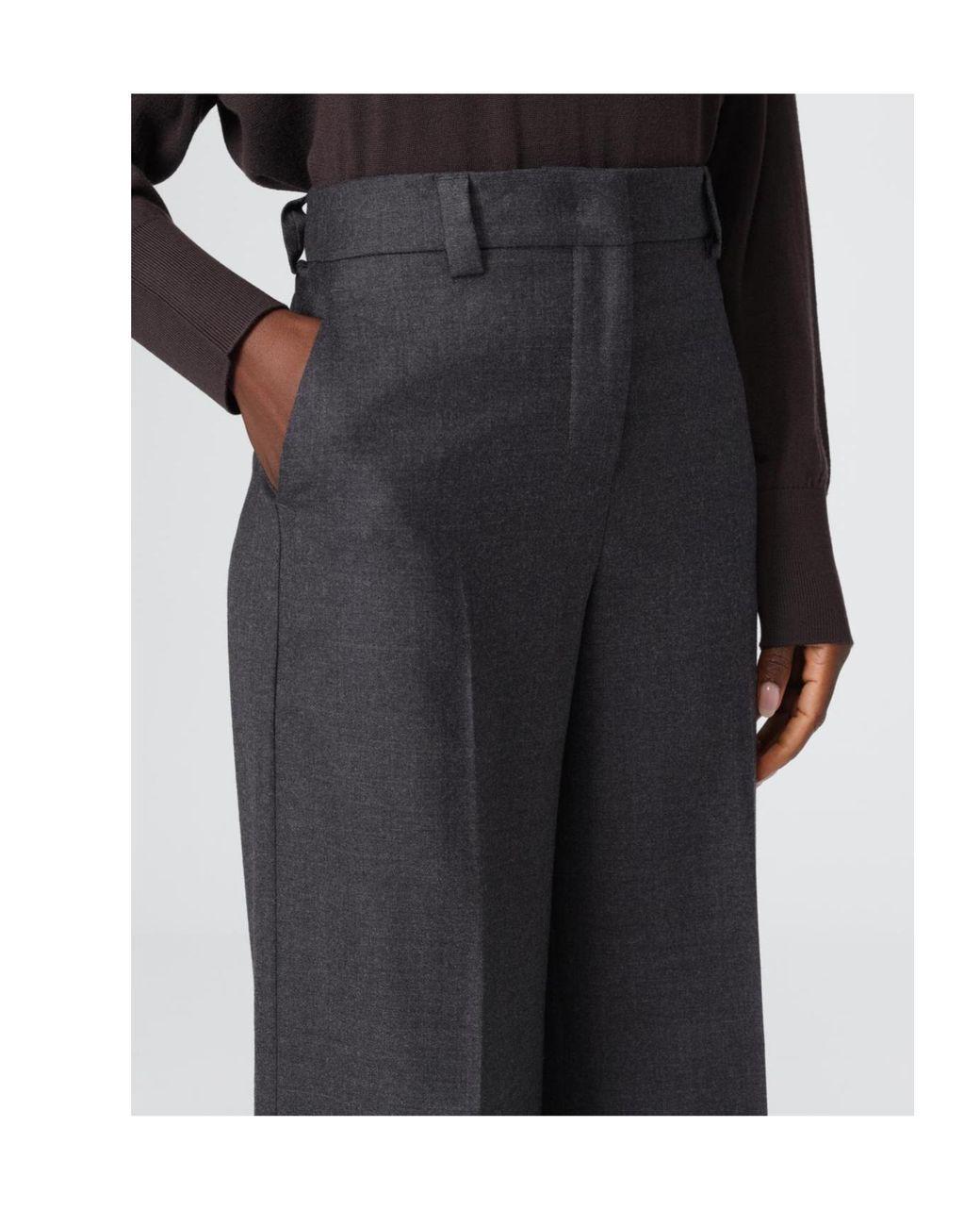 Incotex Blue Wool Tailored Pants