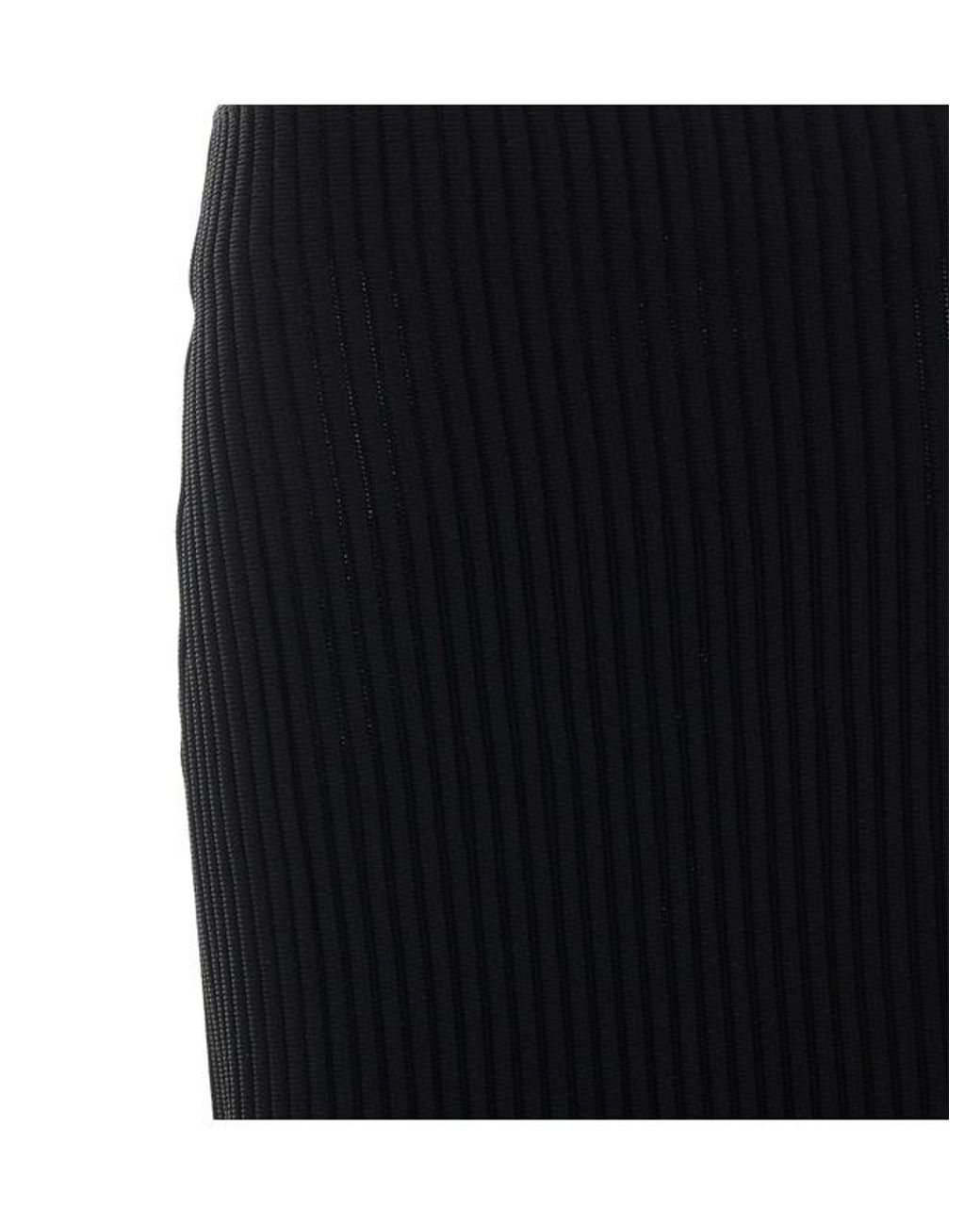 Alaïa Black Fringed Maxi Skirt