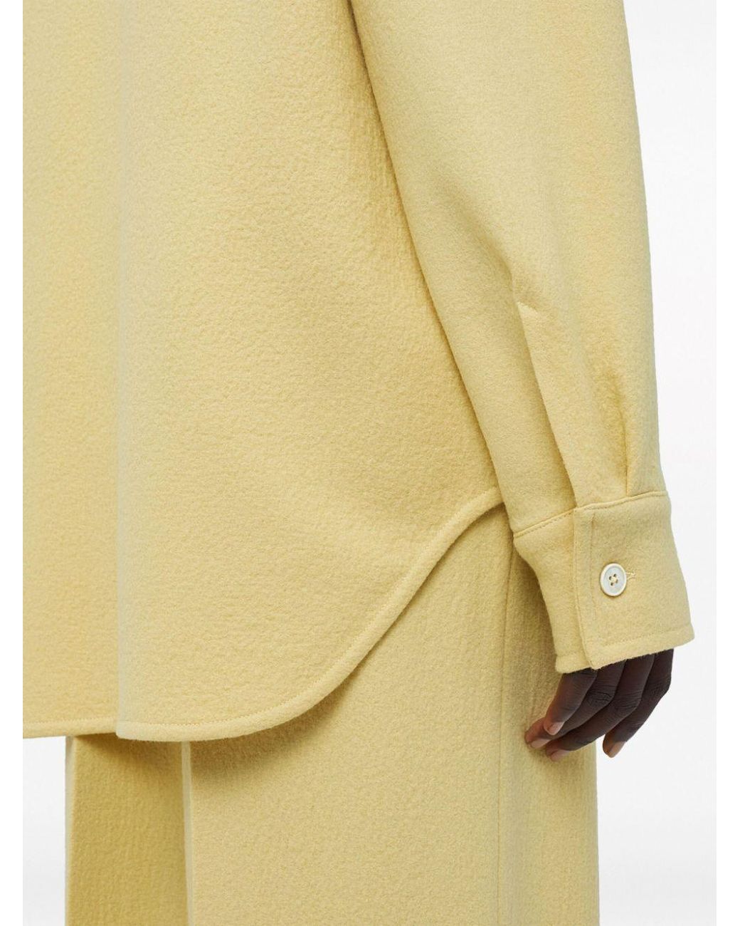 Jil Sander Yellow Long-Sleeve Sweater