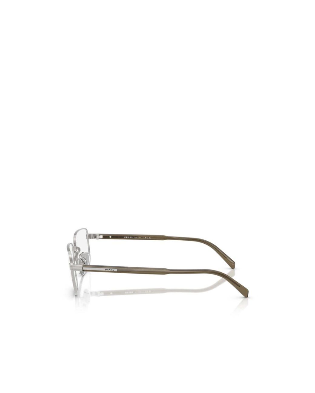 Prada Natural Eyewear Rectangular Frame Glasses for men