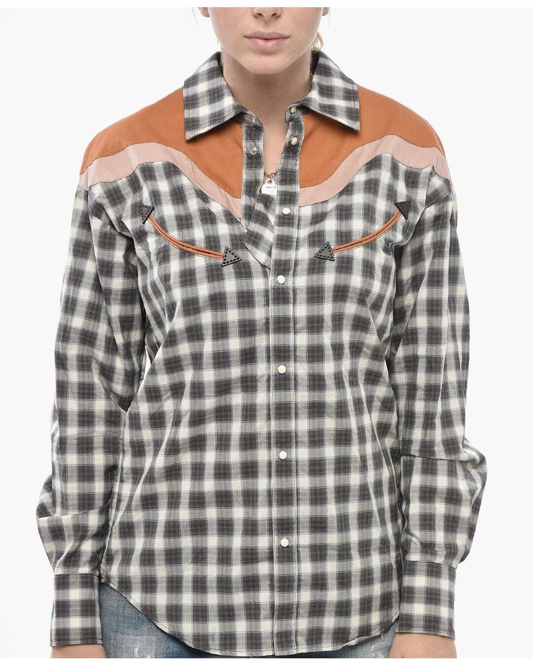 DSquared² Black Western Plaid Shirt