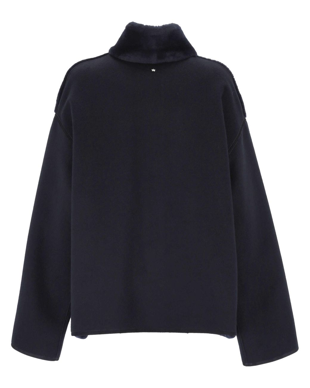 Lorena Antoniazzi Black High-Collar Jacket
