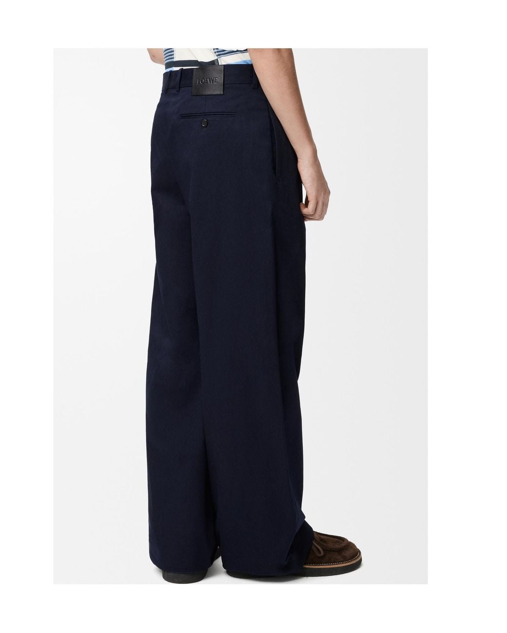 Loewe Blue Wide-Leg Trousers for men
