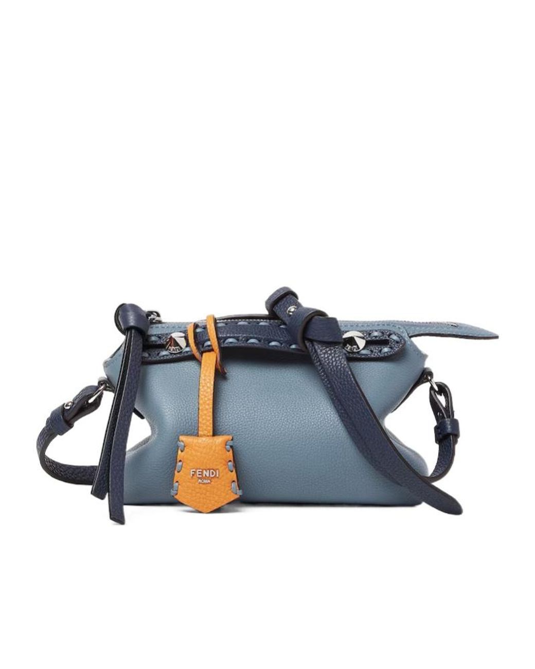 Fendi Blue By The Way Selleria Mini Tote Bag
