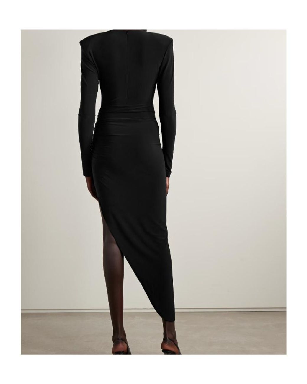 Norma Kamali Black Asymmetrical Dress