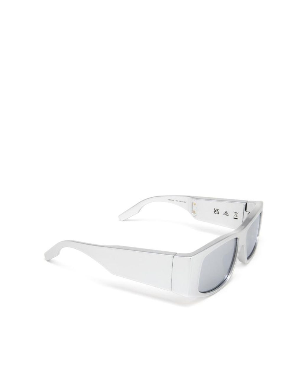 Balenciaga White Eyewear Rectangular Frame Sunglasses for men