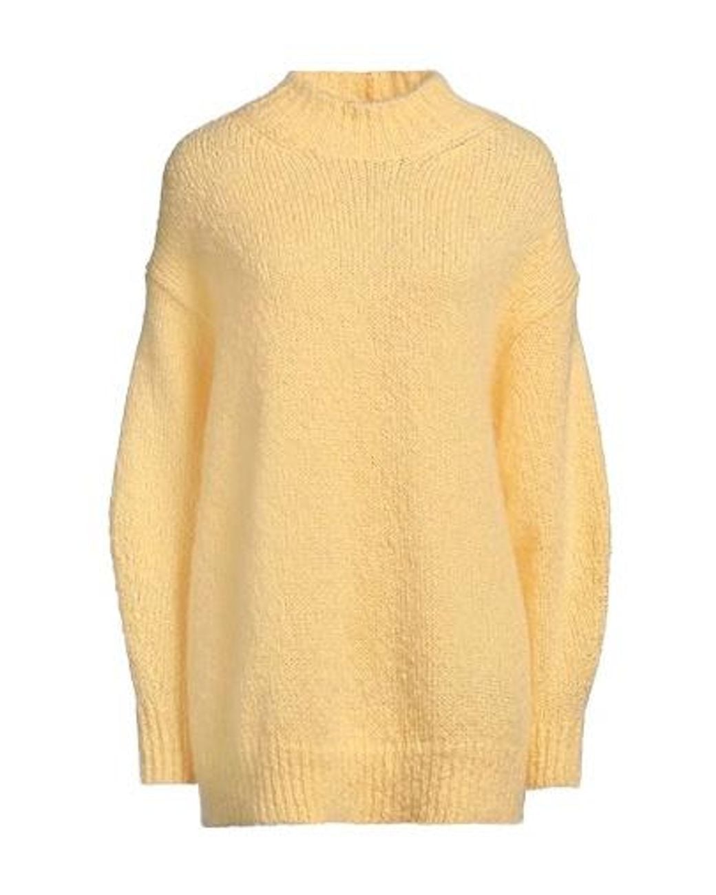 Isabel Marant Yellow Solid Knit Turtleneck Sweater