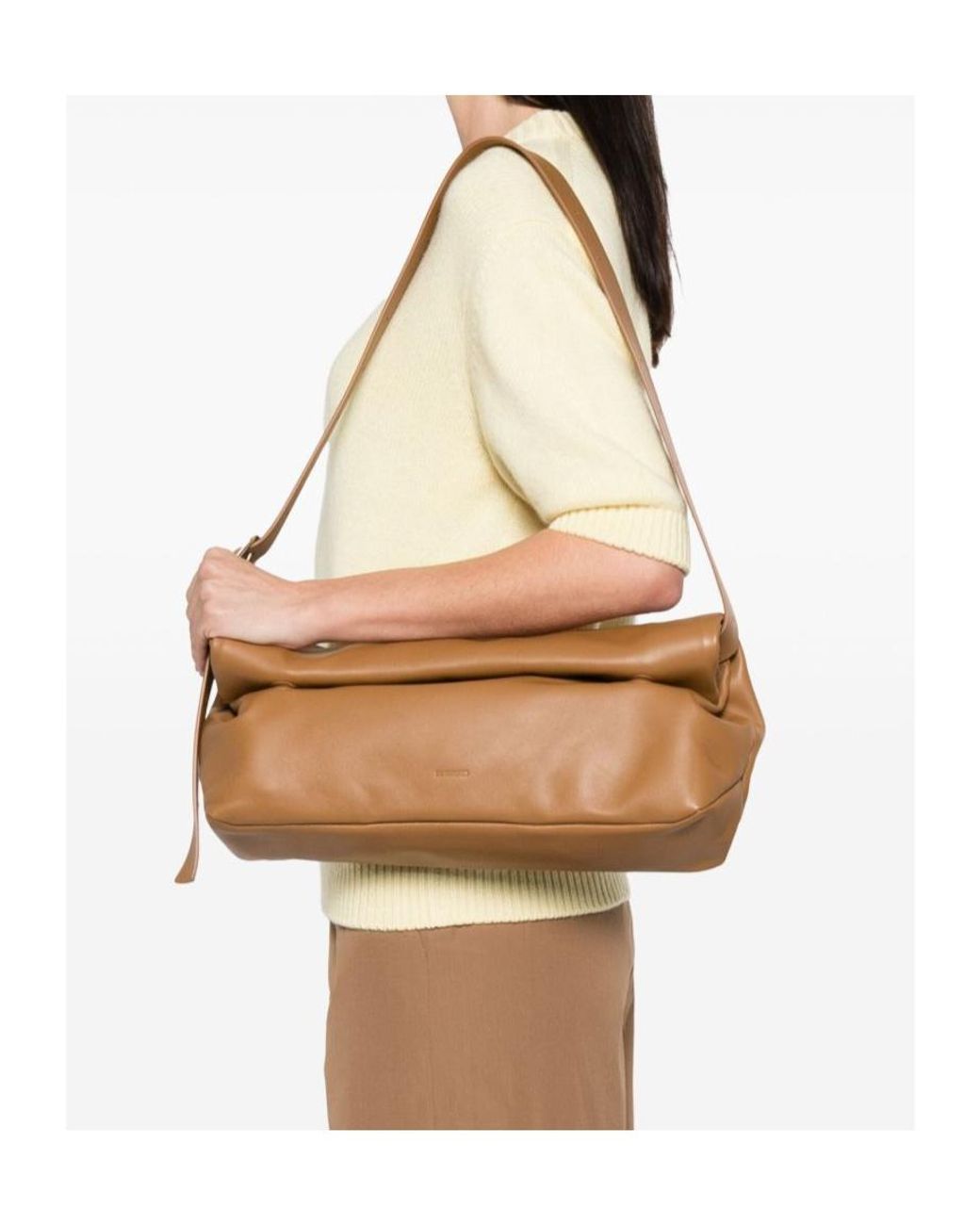 Jil Sander Multicolor Medium Rollup Shoulder Bag