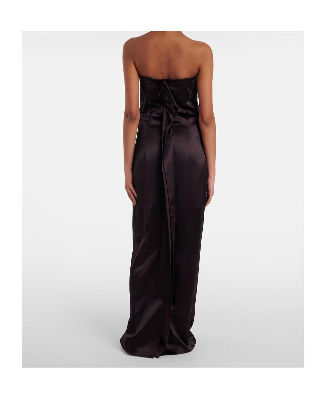 The Row Purple Dolci Silk-Blend Gown