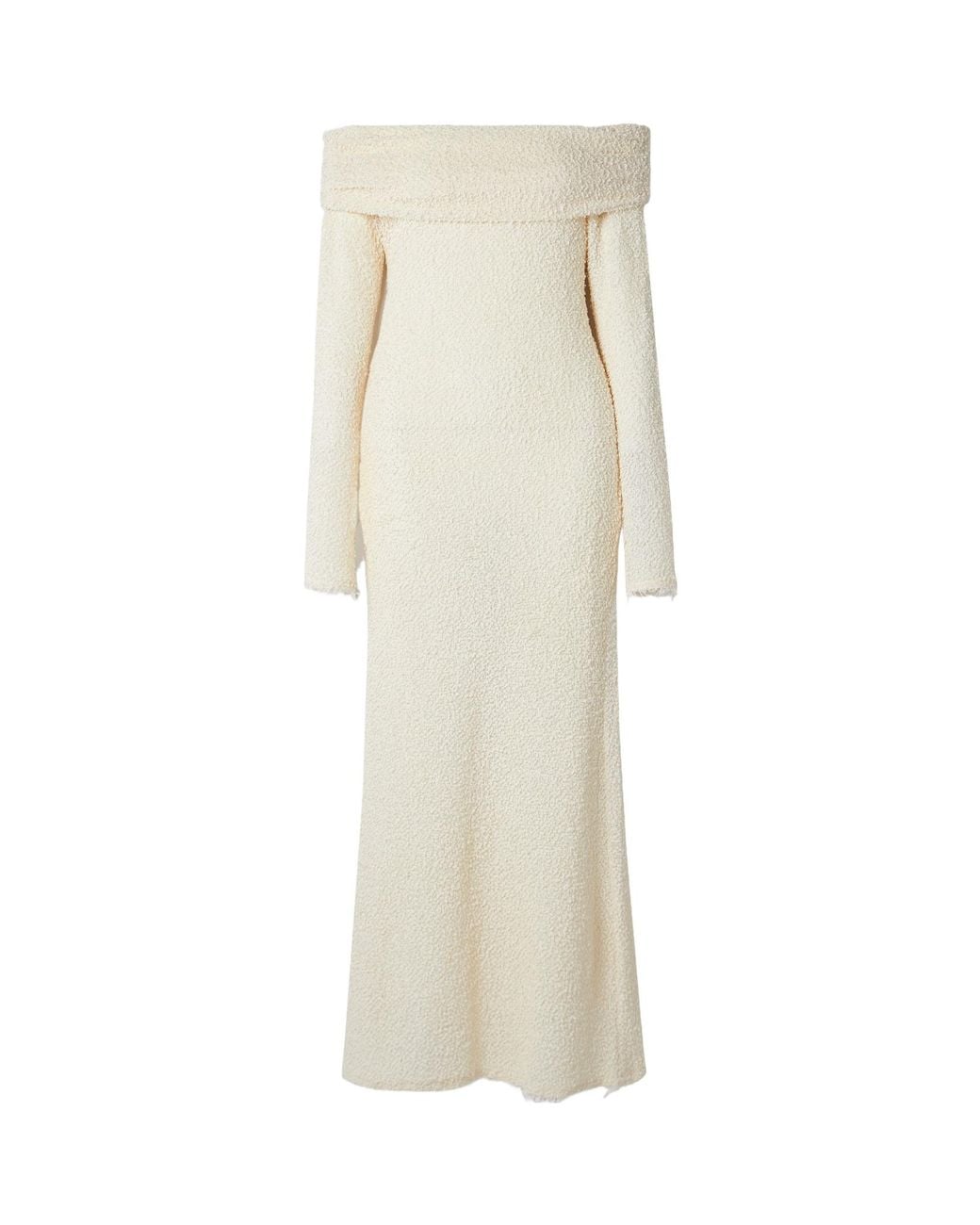 Isabel Marant Natural Off Shoulder Dress