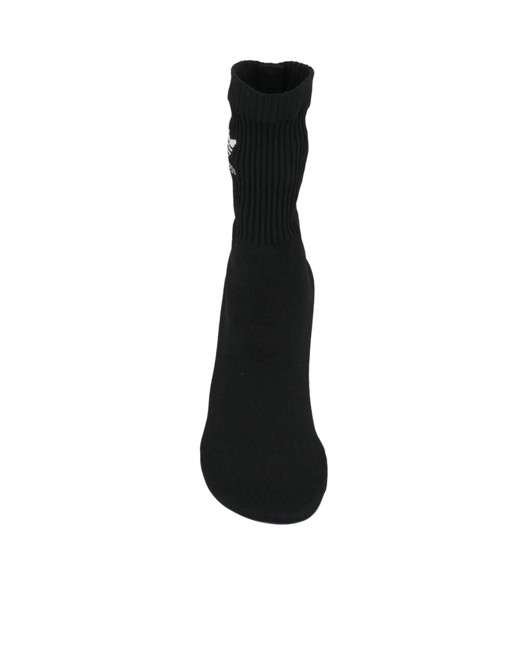 Balenciaga Black Solid-Colored Ankle Boots
