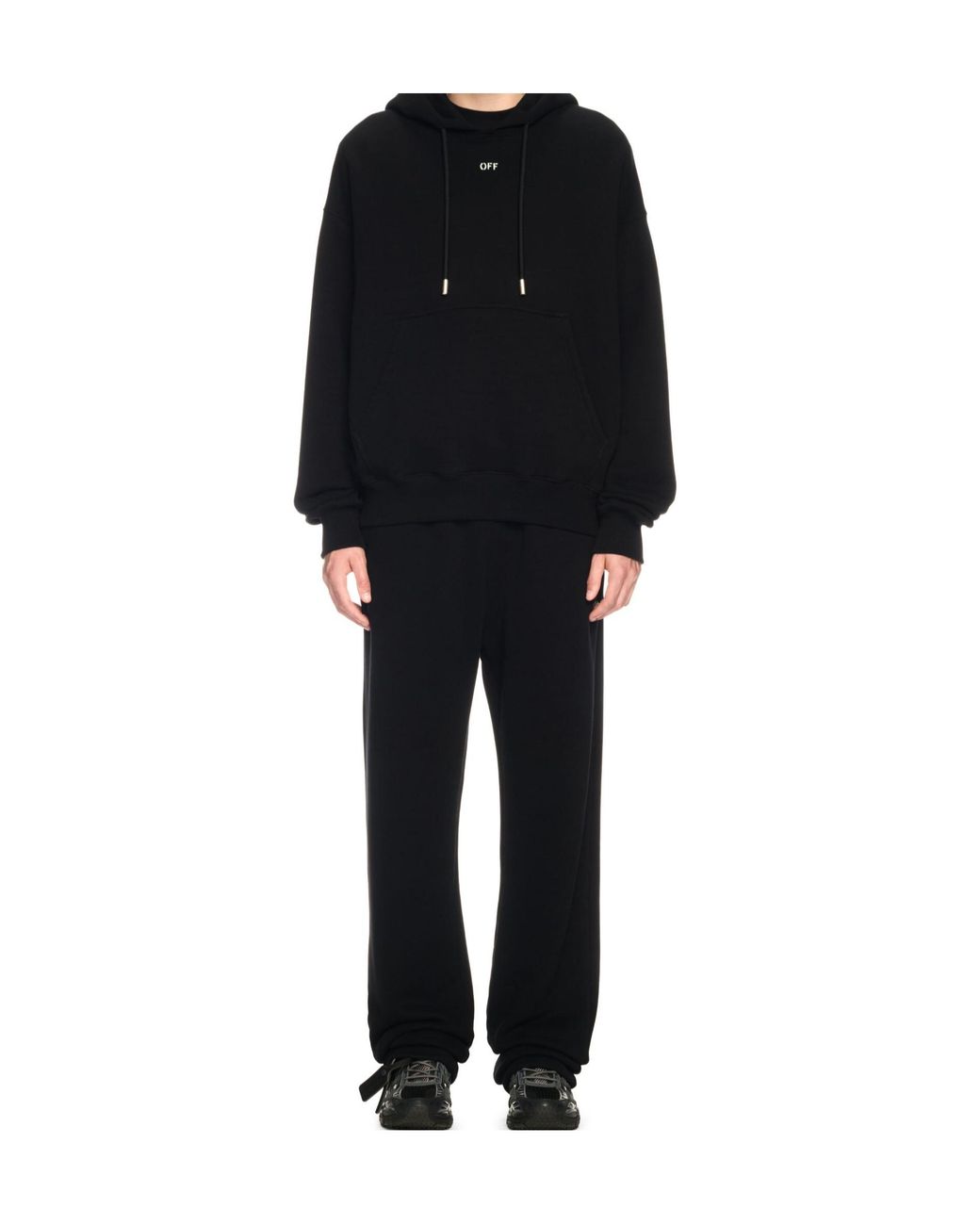 Off-White c/o Virgil Abloh Black Vibe Arrow Skate Drawstring Hoodie for men