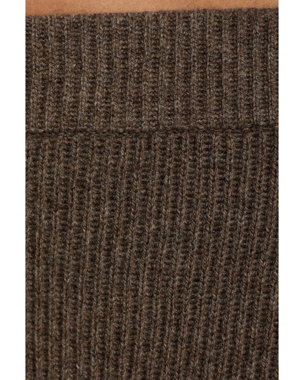 By Malene Birger Brown Carmela Ribbed Knitted Trousers