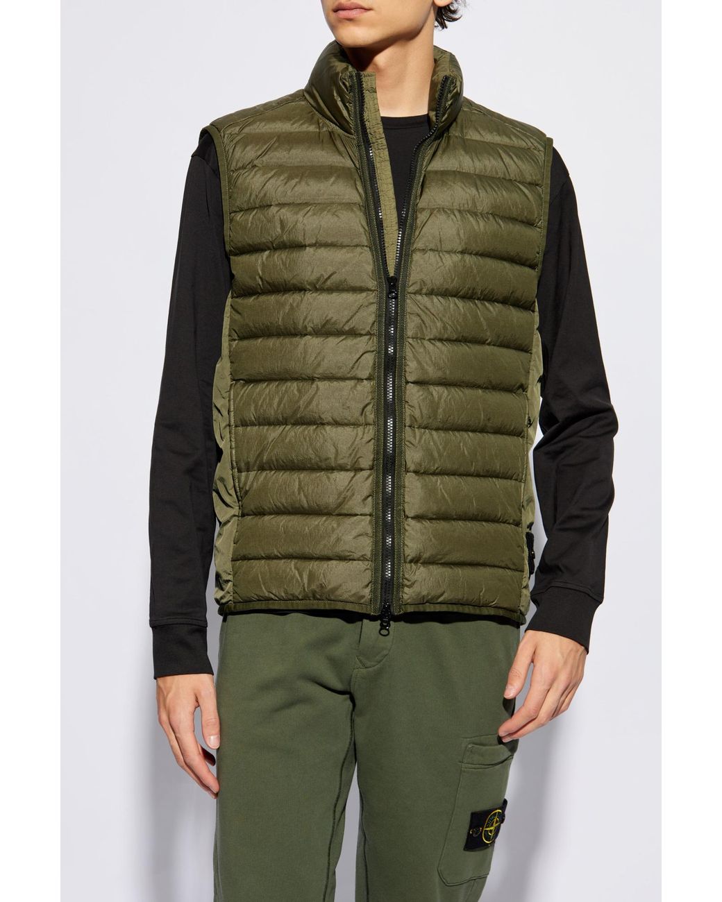 Stone Island Green Vests for men