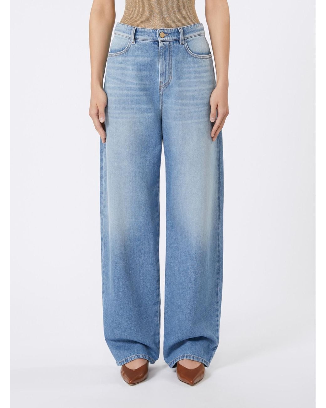 Max Mara Blue Studio Zagara Straight Leg Jeans