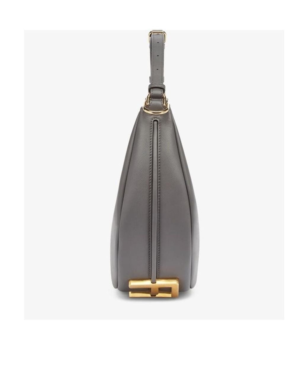 Fendi Gray Dark Leather Bag