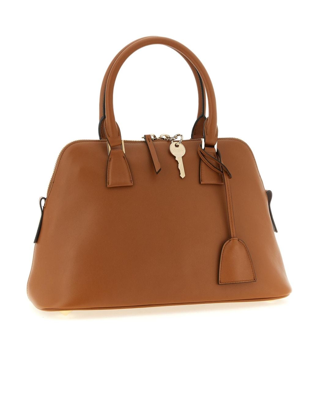 Maison Margiela Brown 5Ac Soft Medium Zip-Up Tote Bag