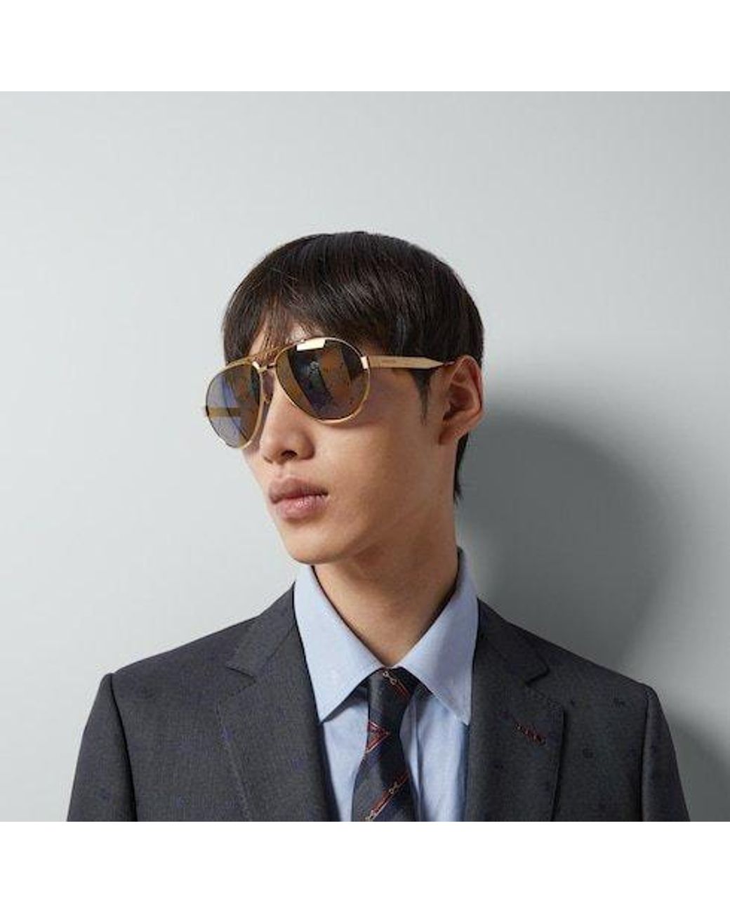 Gucci Multicolor Eyewear Aviator Frame Sunglasses for men