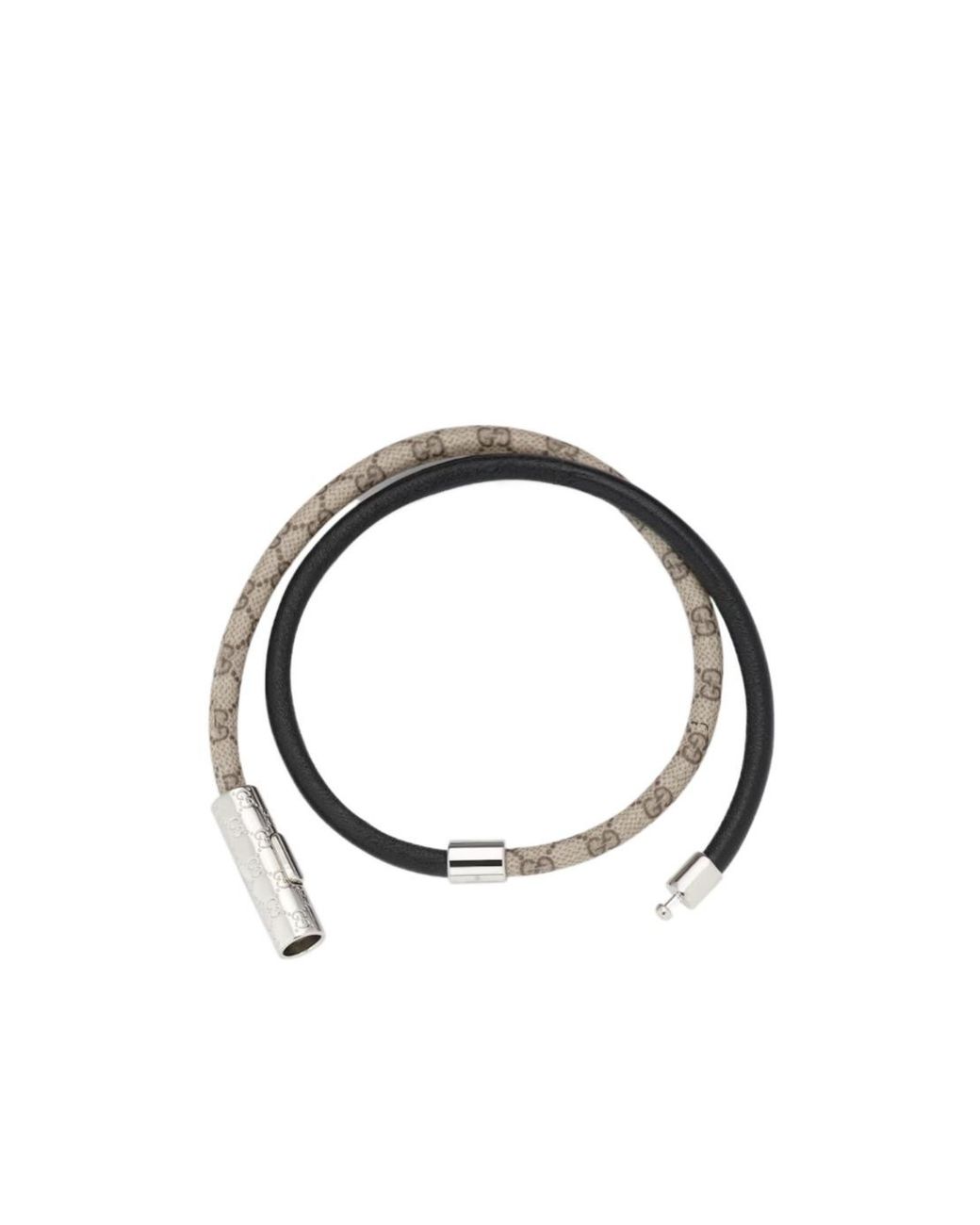 Gucci Multicolor Double Bracelet With Gg Detail for men