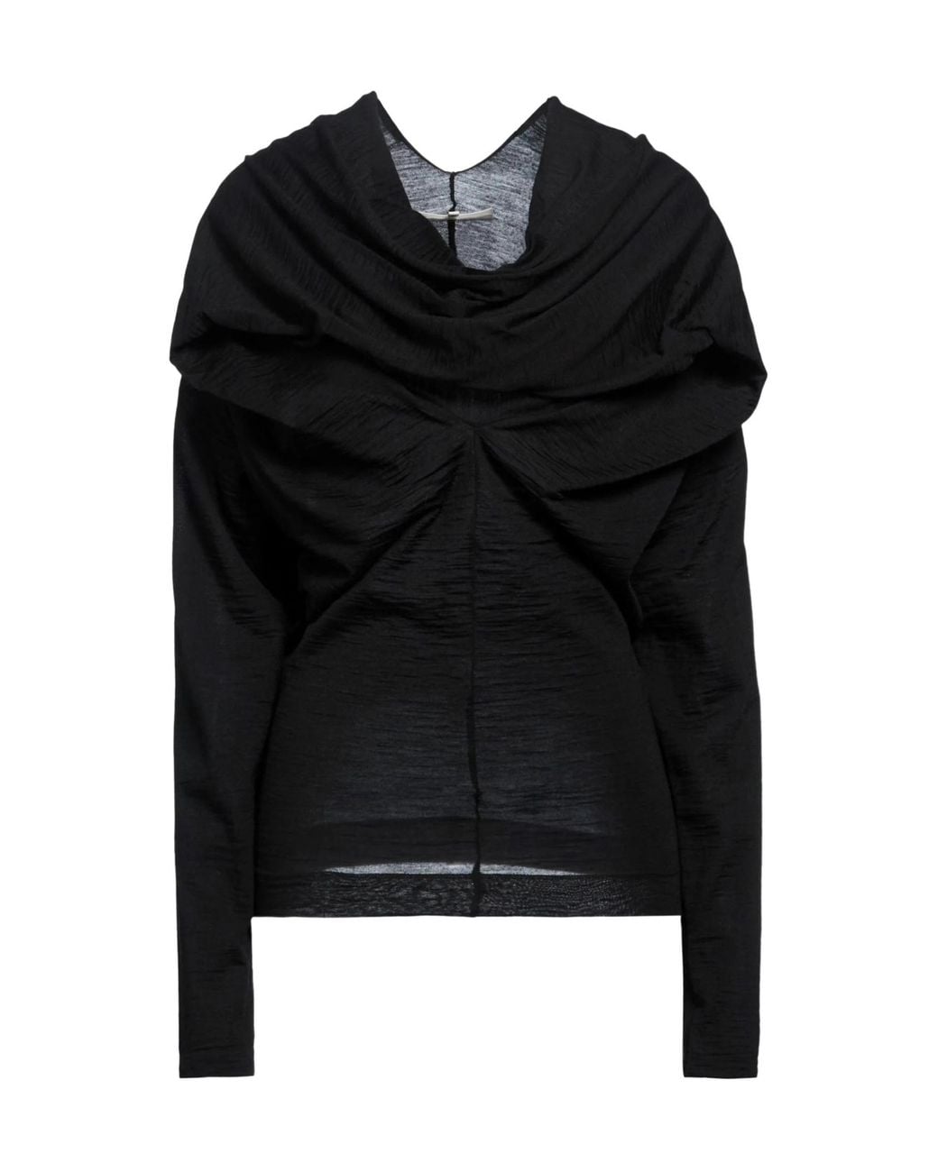 MM6 by Maison Margiela Black Solid Color Tops