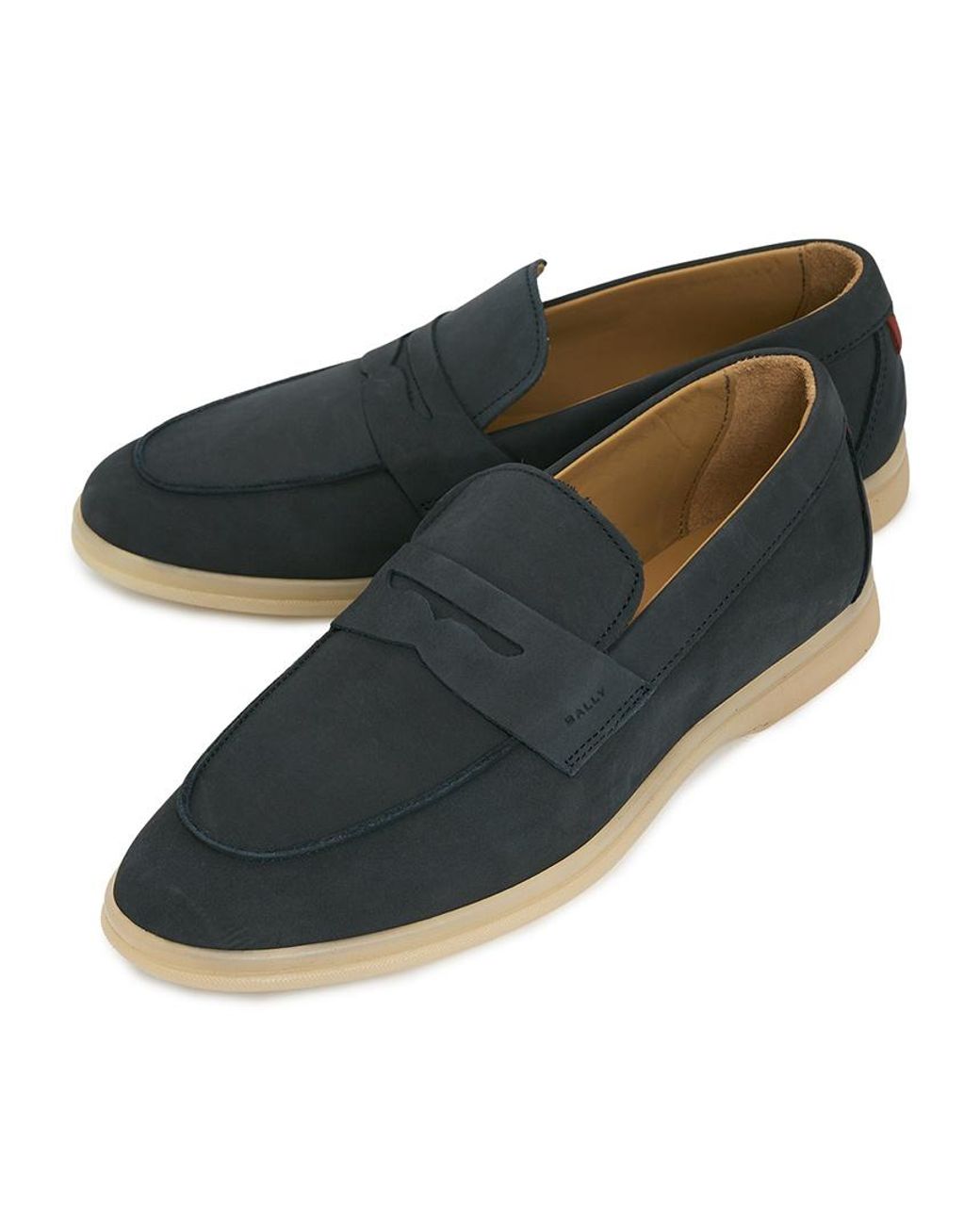 Bally Blue Round-Toe Casual Shoes for men