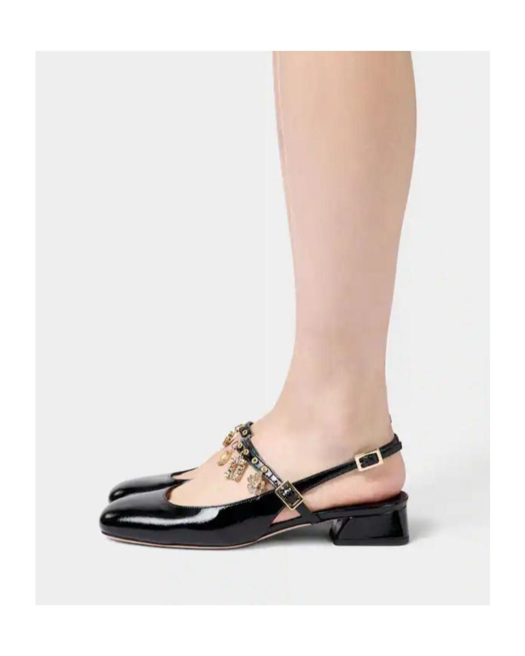 Roger Vivier Black Très Vivier Slingback Mary Janes