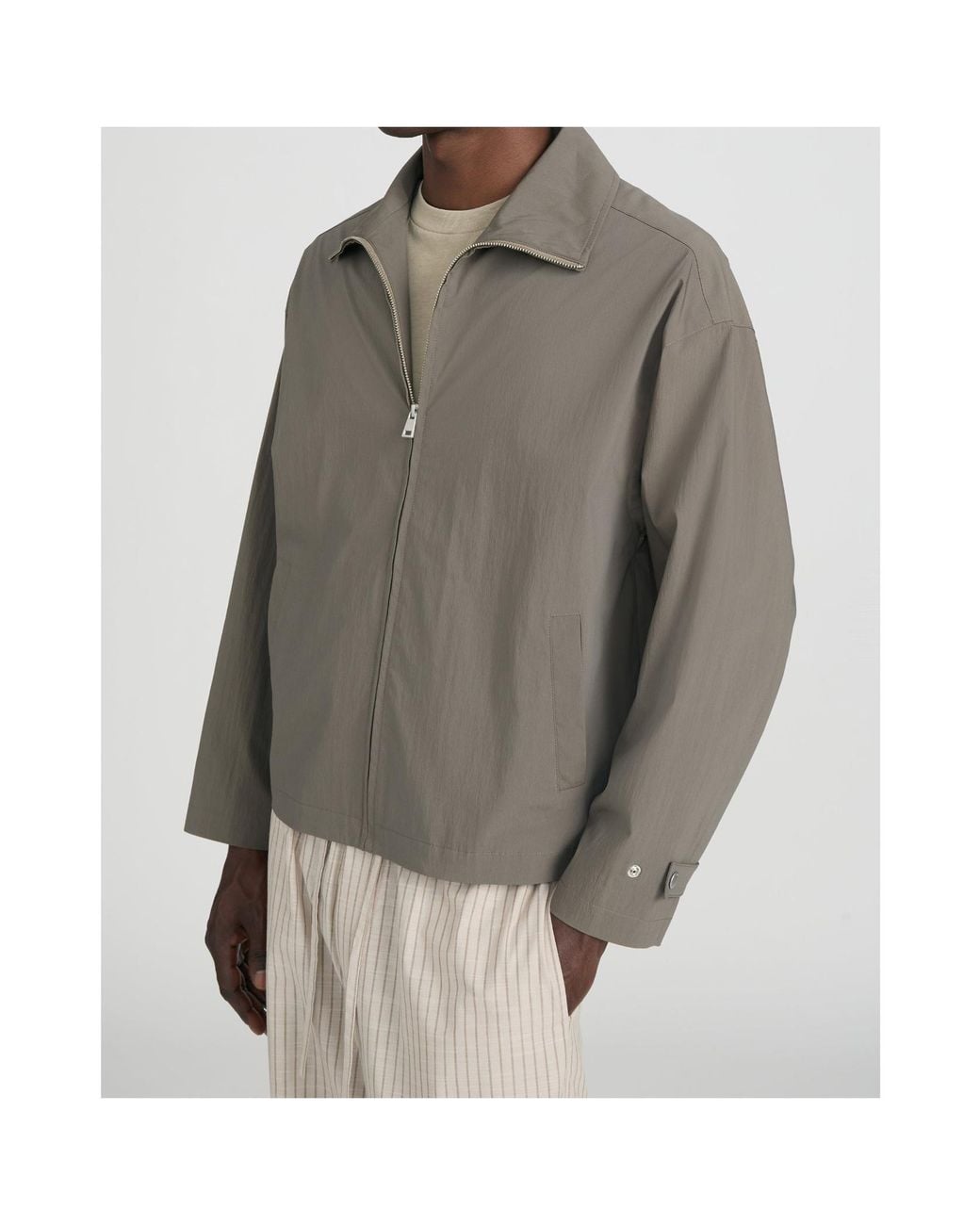 FRAME Gray Zipped Jacket for men