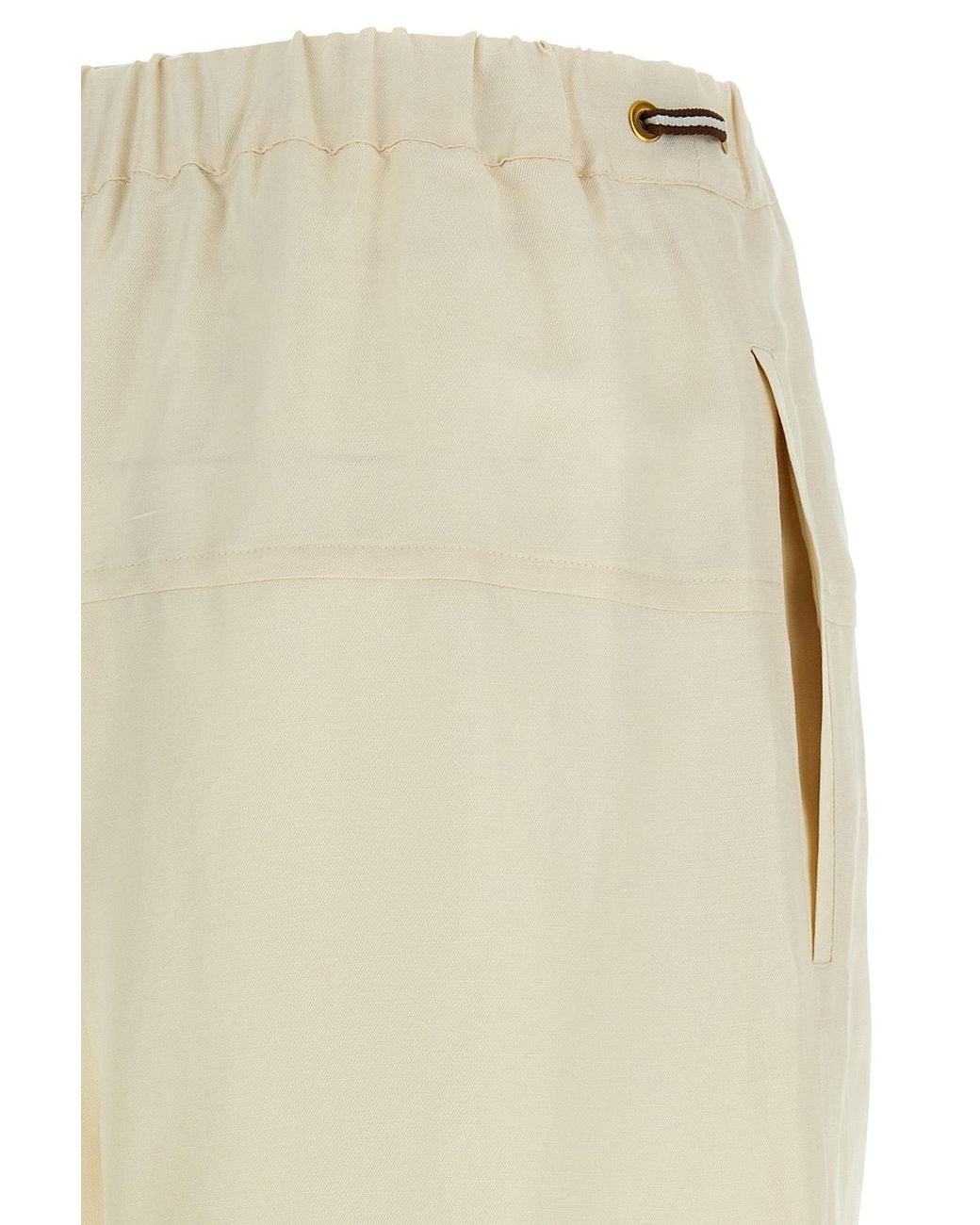 Max Mara Natural Onore Wide Leg Pants