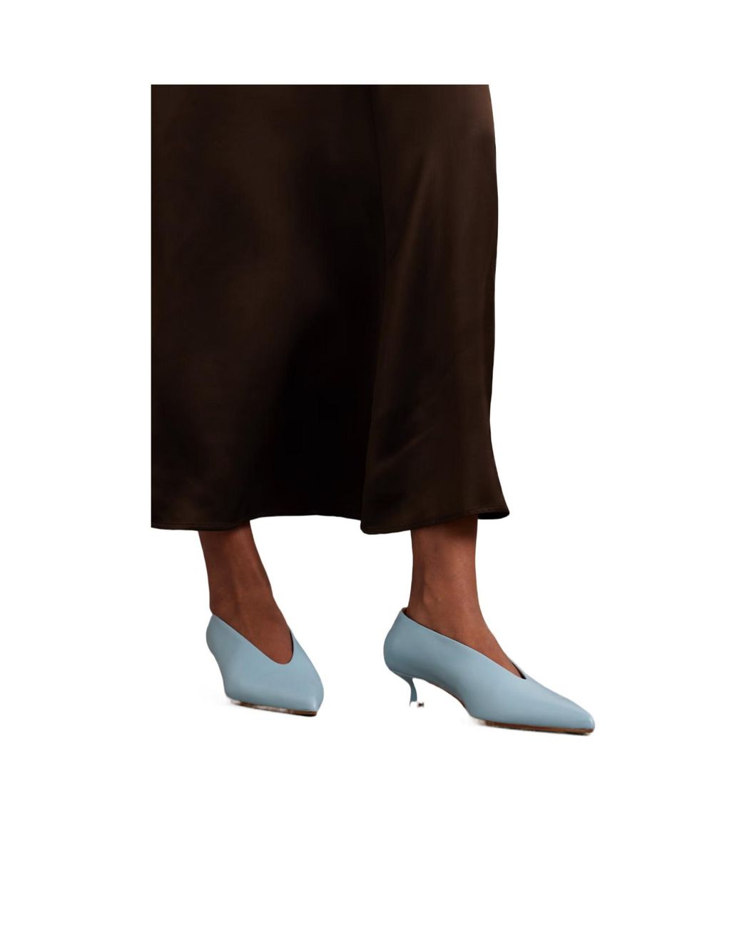 Aeyde Blue Leather Pumps