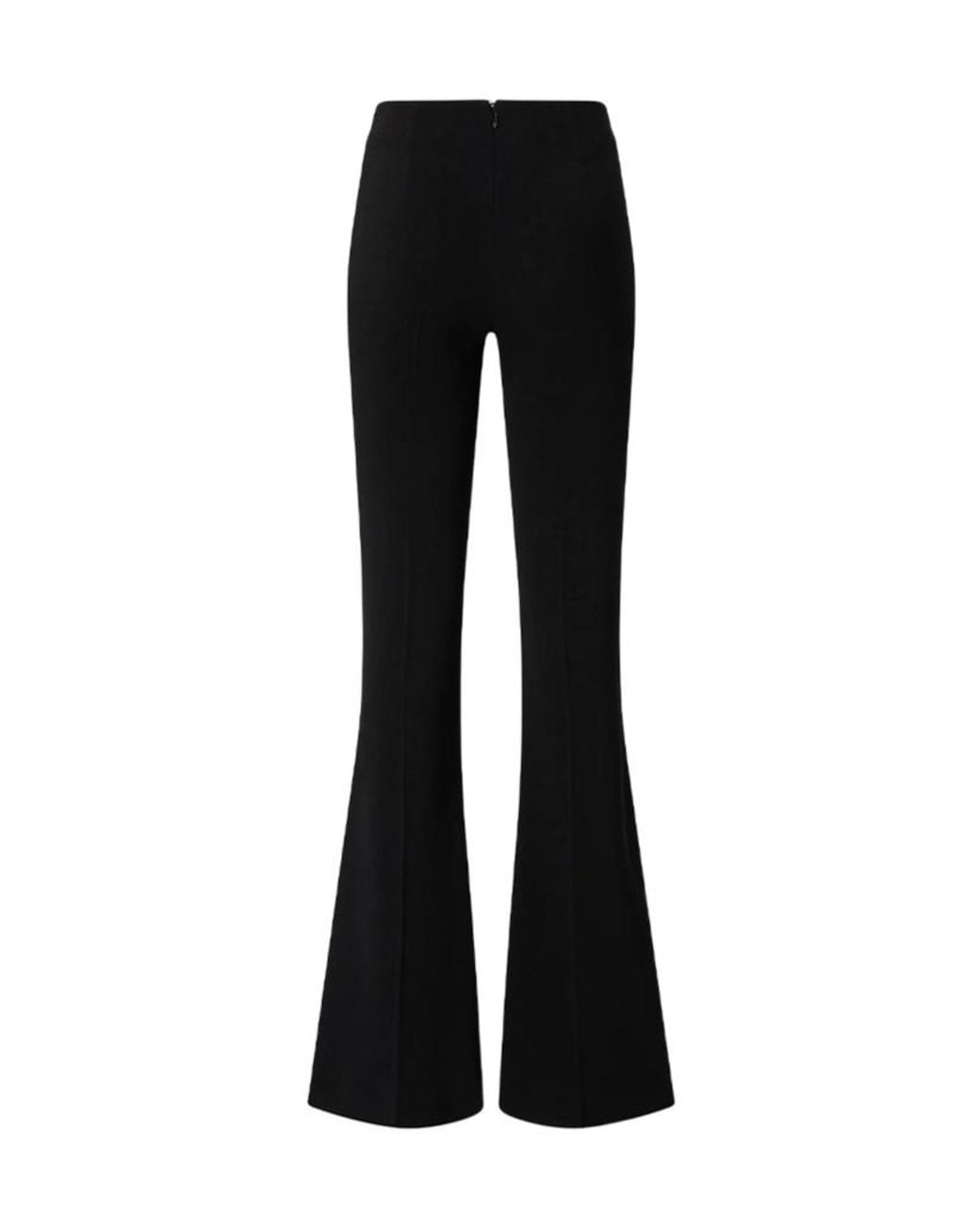 Pinko Black Floral-Appliqué Flared Trousers