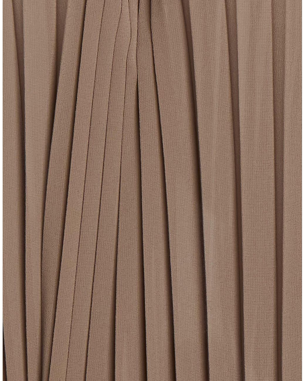 Maison Margiela Brown Pleated Dress